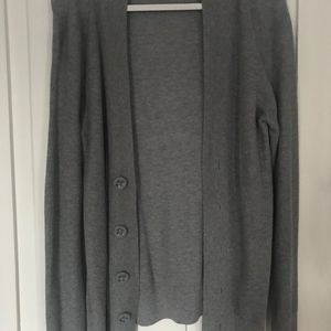 Gray cardigan